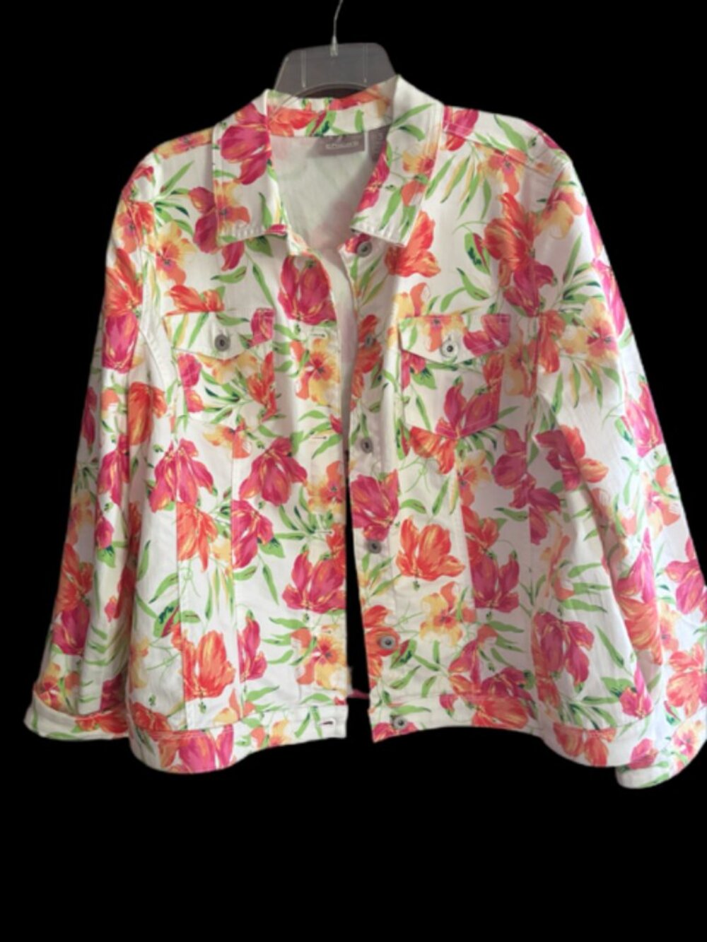 Chicos Jean Jacket XL (Chicos Size 3)